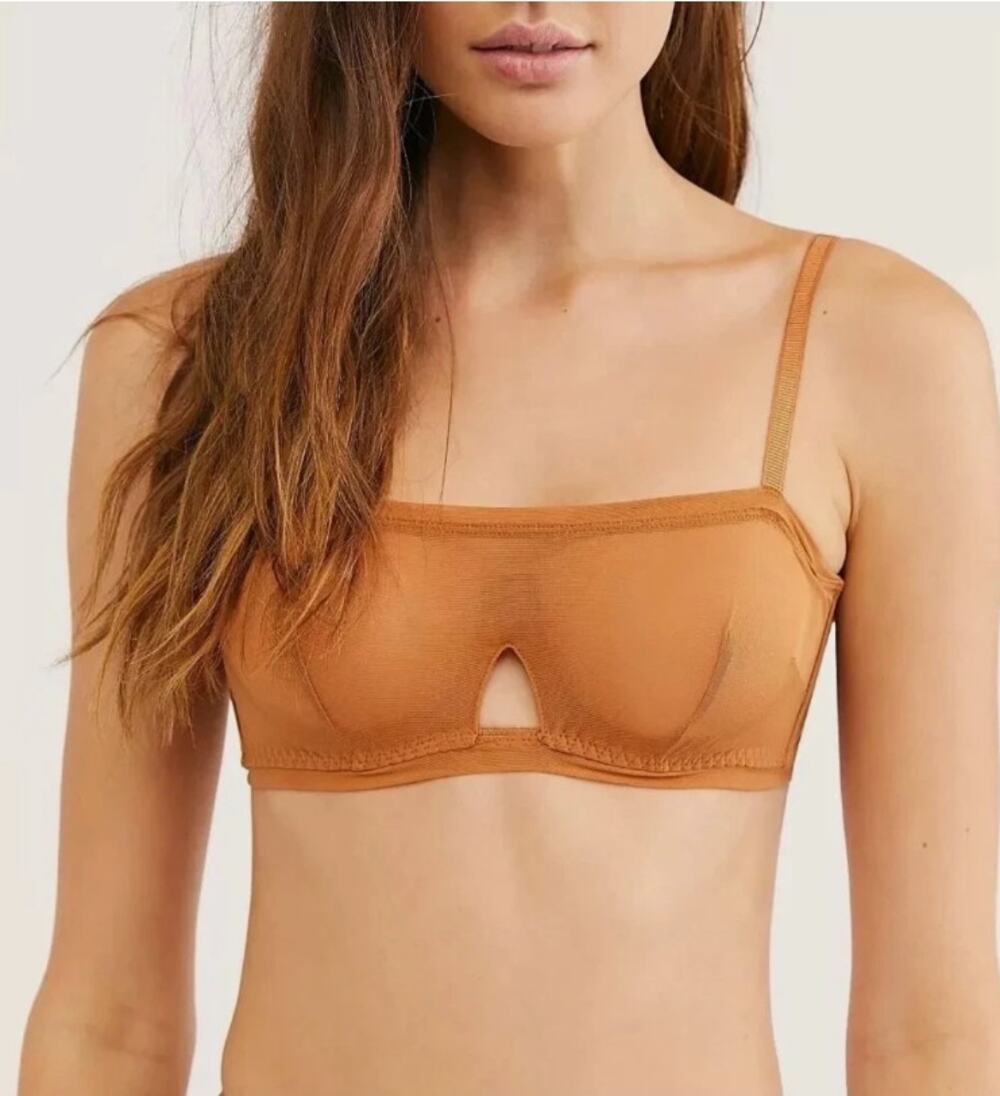 We are HAH Bra Fits Sizes 30-38C Neutral Beige Mesh‎ Wired Bra Brown Sugar